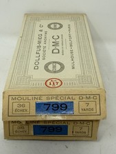 DMC Dollfus-Mieg & Cie Cotton Embroidery Thread #797 Blue 7 Yards 2 Full Boxes picture