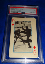 Vintage 1966 Ed-U-Cards Green Hornet Playing Card 9 of Diamonds PSA 3 picture