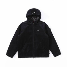 Supreme x Nike Men's Black Hooded Full Zip Jacket Quilted Lined Size S picture