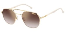 Carrera Gold-Tone/Ivory Geometric Aviator Sunglasses - CA303S-0VVP-YK picture