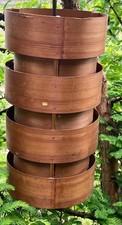 1950s pine veneer pendant lamp Hans-Agne Jakobsson AB Ellysett Markaryd picture