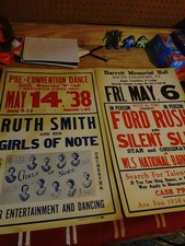Pair Of Vintage 30s Show Posters Great Condition picture