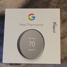 Google Nest Smart Thermostat New charcoal color. new in box  picture