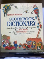 Richard Scarry's Storybook Dictionary Vintage Golden Book Hardcover 1966 picture