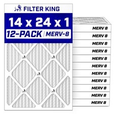 Filter King 14x24x1 Air Filter MERV 8, AC Furnace Filters (12-Pack) picture