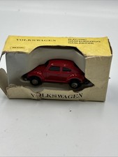 Rare  VW Volkswagen Bug Red Electric Gas Lighter With Damaged Box picture