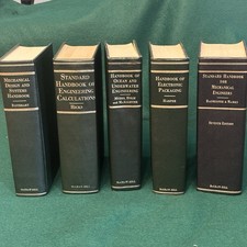 Vintage Engineering Reference Handbooks Lot Of 5 Books McGraw-Hill 1960’s GC picture