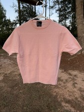 Vintage 60’s/70’s Rani Pink100% Lambswool Fully Fashioned Short Sleeve Sweater picture