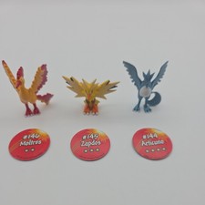 Vintage 1998 Pokemon Legendary Birds TOMY Figure Set Moltres Zapdos Articuno picture
