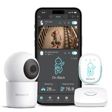 Sense-U Pro Smart Baby Monitor with 2.5K PTZ Camera - Track Movement with Video picture