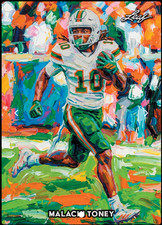 PRESALE 2026 Leaf Metal Paintworks Football Malachi Toney TCC Rookie RC Miami picture