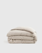 QUINCE European Linen Chambray Duvet Cover Natural Full Queen NWOT picture