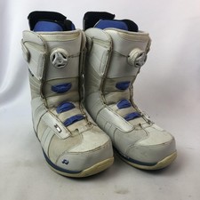 Ride Sage Boa Coiler Snowboard Boots Womens Size 9 White Blue Intuition Liner picture