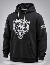 HOT Men's Bears 2026 Salute to Service Pullover Black Hoodie All Size picture