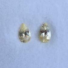 1.87 ct Natural Heated Yellow Sapphire ( Pair ) | Pear | AGCL Certified picture