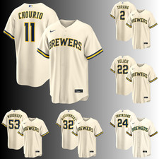 HOT Men's Milwaukee Brewers Cream Home Limited Jersey Fan Gift All Size S-XL picture