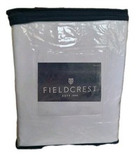 NEW FIELDCREST CALIFORNIA KING SIZE SHEET SET WHITE 100% SUPIMA COTTON 290 COUNT picture