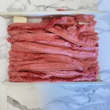 Vintage Conso Trimmings Fringe Trim Dusty Rose Pink 50 FT Belk NOS #10435 picture