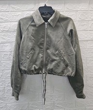 New BlankNYC Desert Sage Jacket Faux Suede Size S picture