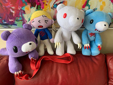 READ Gloomy Bear Official Plush Lot Cube Works Taito 12” Purple White Blue Pity  picture