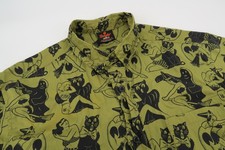 Beistle Creepy Co Shirt Mens Medium Halloween Witch Pin Up Girls Ghost Black Cat picture