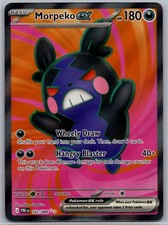 Morpeko ex 102/084 Ultra Rare Pitch Black Pokemon Holo Near Mint picture