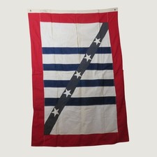 Vintage Bulldog Bunting Yacht Ensign Maritime Flag Red White Blue Star Banner picture