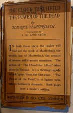 1923 Maurice Maeterlinck Cloud that Lifted Power of the Dead HC w/Dust jacket picture