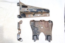 86-97 Nissan D21 HARDBODY Fuel GAS TANK Brackets Hangers Set 3 OEM Clean picture