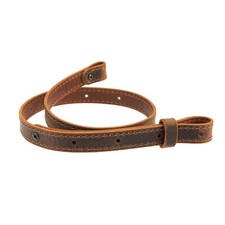 Buffalo Leather Rifle Gun Sling_Crazy Horse/Brown_Amish Handmade_1