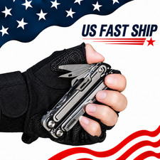 Fit for Everyday Carry WARNA Black Multitool Pliers Knife Saw Scissors Pocket Cl picture