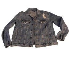 Divided Brand Jean Jacket Destroyed Look - XL - NWOT picture
