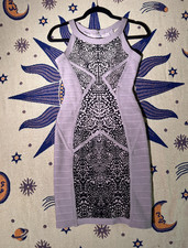Bcbg Maxazria Dress Womens Size L Large Multi Color Pattern Body Con bandage picture
