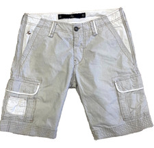 Fay Mens Shorts Size 36 Made in Italy Seersucker Pinstripe Cotton Blend Casual picture