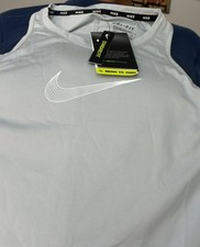 Nike Tank Top Shirt Mens Size Medium Gray Sleeveless Dri Fit Performance New NWT picture