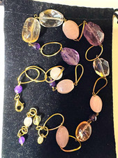 Vintage J & T 925 Sterling Silver Handcrafted & Colorful Stones  picture