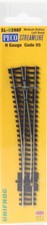 Peco SL-U396F ~ N Scale ~ Unifrog ~ Medium Radius ~ Left Hand Turnout ~ Code 55 picture