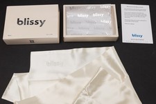 blissy 22 MOMME White 100% Pure Mulberry Silk Standard Size Luxury Pillow Case picture