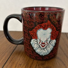 Pennywise 10oz IT Chapter 2 CultureFly Coffee Mug Red Black COME HOME Halloween picture