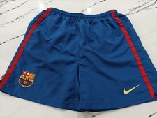 Vintage Y2K Nike Dri-Fit FC Barcelona Shorts Youth Large Soccer Futbol Football picture