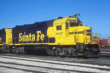 ATSF 3817_MAY 1986    ORIGINAL TRAIN SLIDE picture