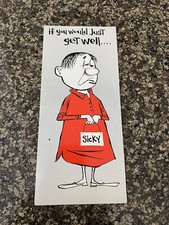 Vintage 1960s Hallmark Contemporary Cards Get Well Card picture