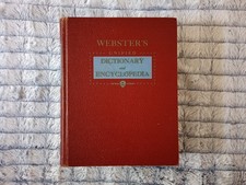 Vintage Webster's Unified Dictionary and Encyclopedia 1953 Illustrated picture
