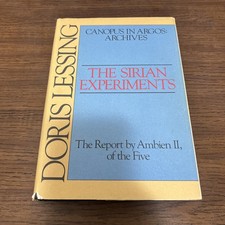 THE SIRIAN EXPERIMENTS,1981,Doris Lessing,1st Edition,DJ picture