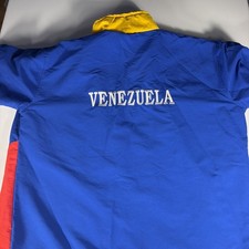 Vintage Venezuela Flag Windbreaker Jacket Men’s XL Colorblock Embroidered picture