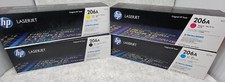 Genuine HP 206A Toner Cartridge Set HP LJ M255 W2110A W2111A W2112A W2113A 4-pk picture