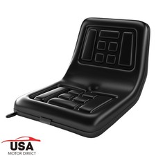 New Universal Lawn Mower Tractor Seat With Drainage Hole High Back Seat Black picture