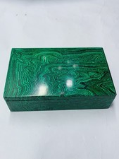 Malachite Box Jewelry Box Large Size Handcrafted Gemstone Storage Case picture