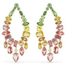 Swarovski Elements Gema Style Earrings - Multicolor Crystal Chandelier Drops picture