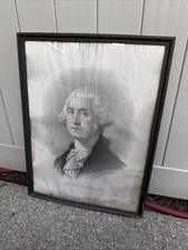 Antique Kurz & Allison.GEORGE WASHINGTON ' ... 1890s large Print 28 x 22 Framed picture